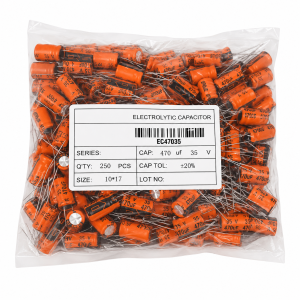470µF 35V Electrolytic Capacitor (Pack of 100)