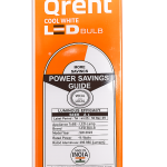 Qrent 9W Cool White LED Bulb B22 Base | Energy Saving Crystal White LED Light | 6 Months Warranty