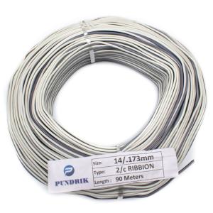 22 AWG Multi Strand 2 Wire Ribbon Cable 90 Meter  14/0.173mm